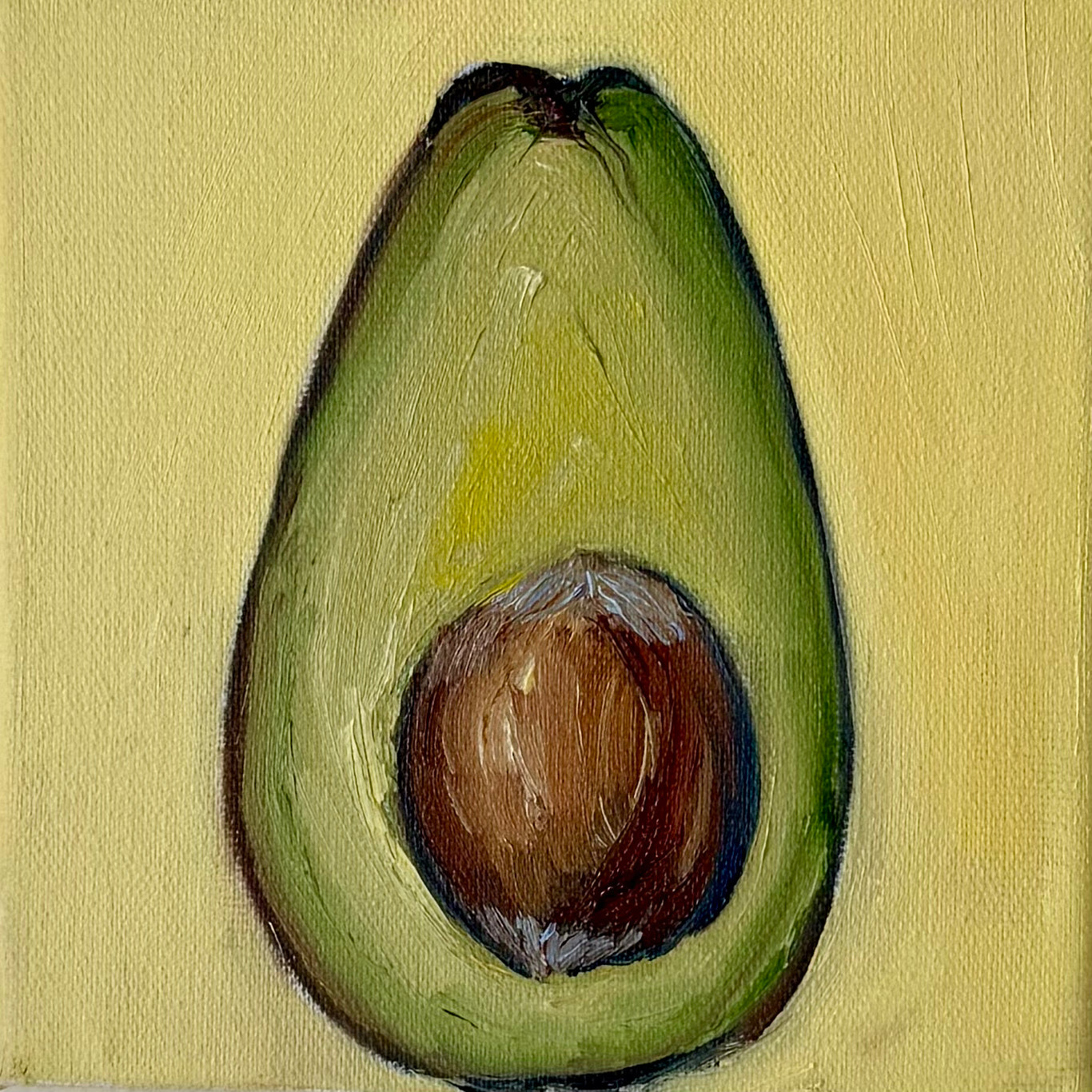 "Avocado", 10x10 cm Original