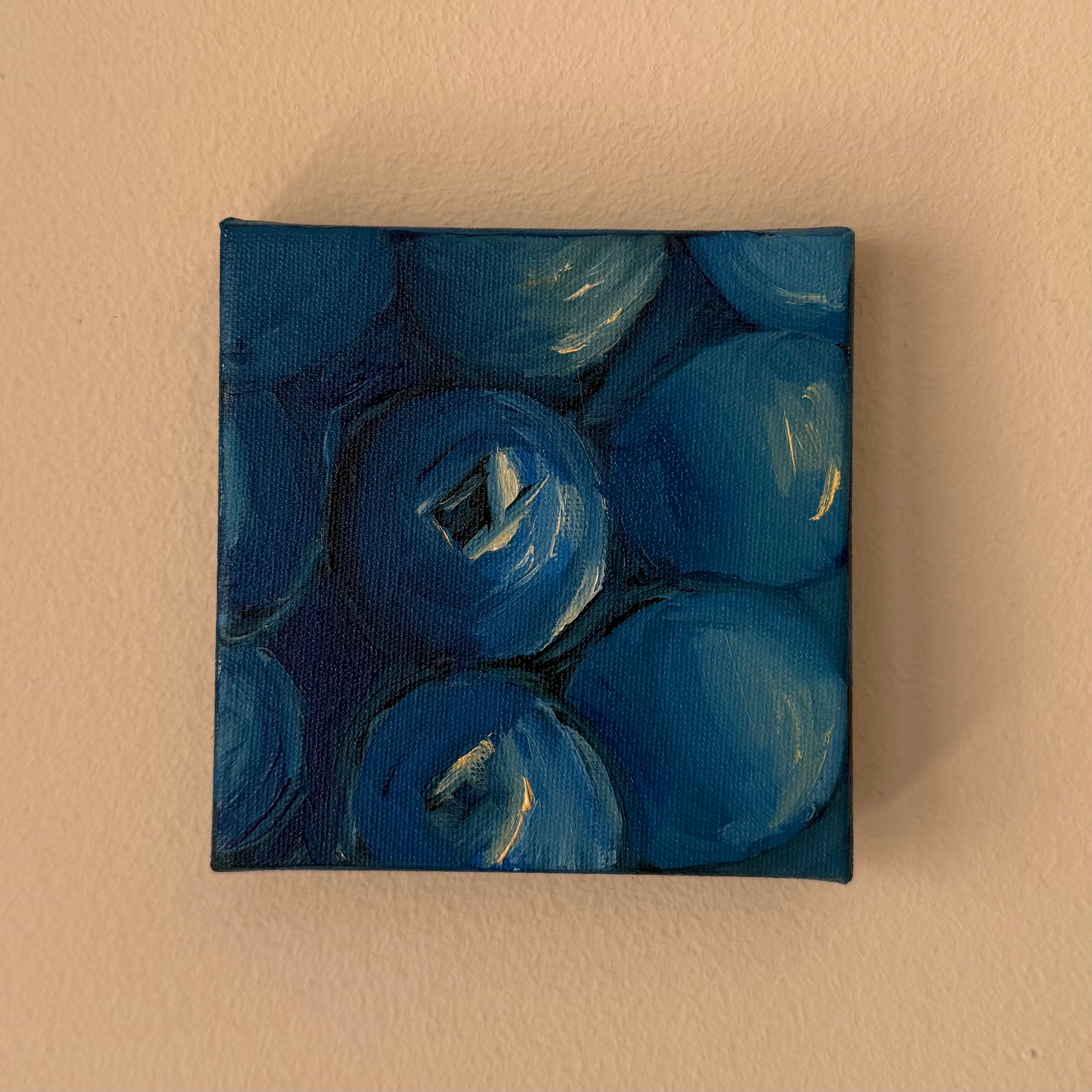 "Blueberries", 10x10 cm Original