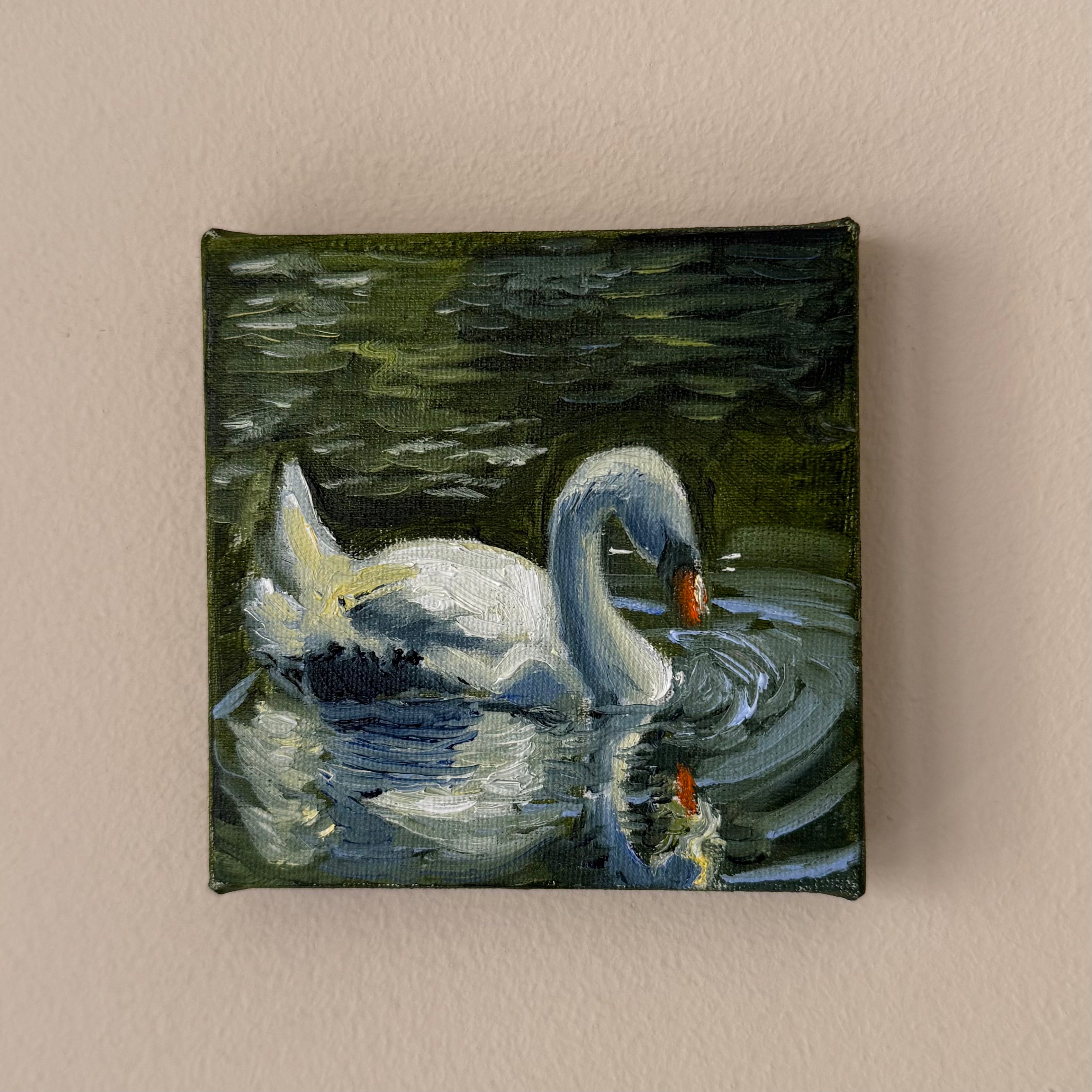 "Cisne I", 10x10 cm Original