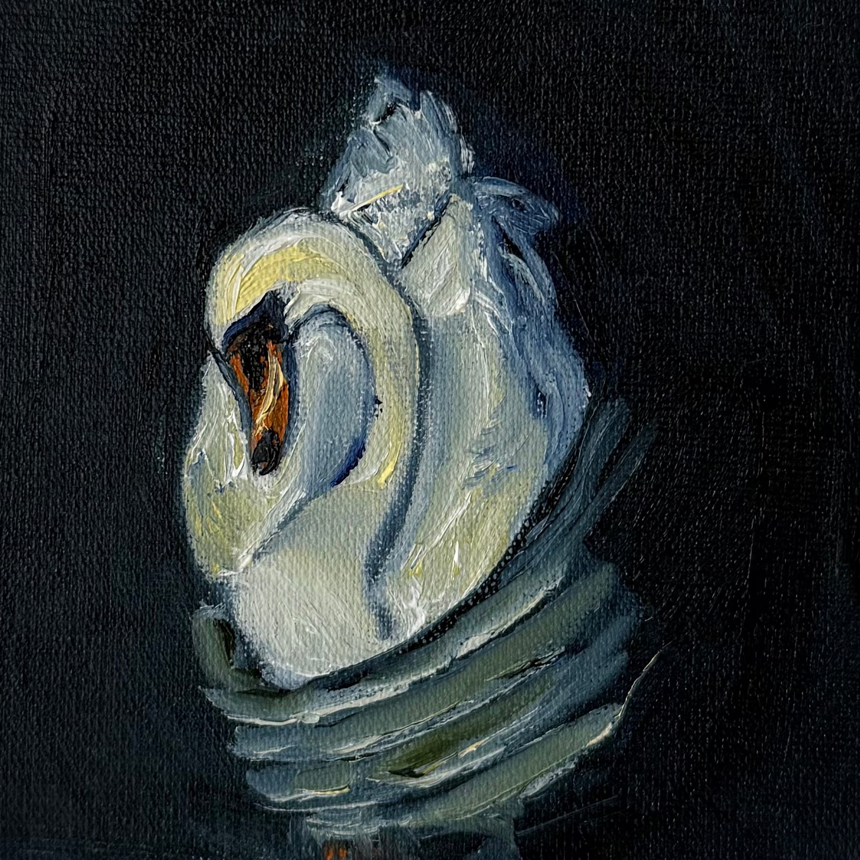 "Cisne II", 10x10 cm Original