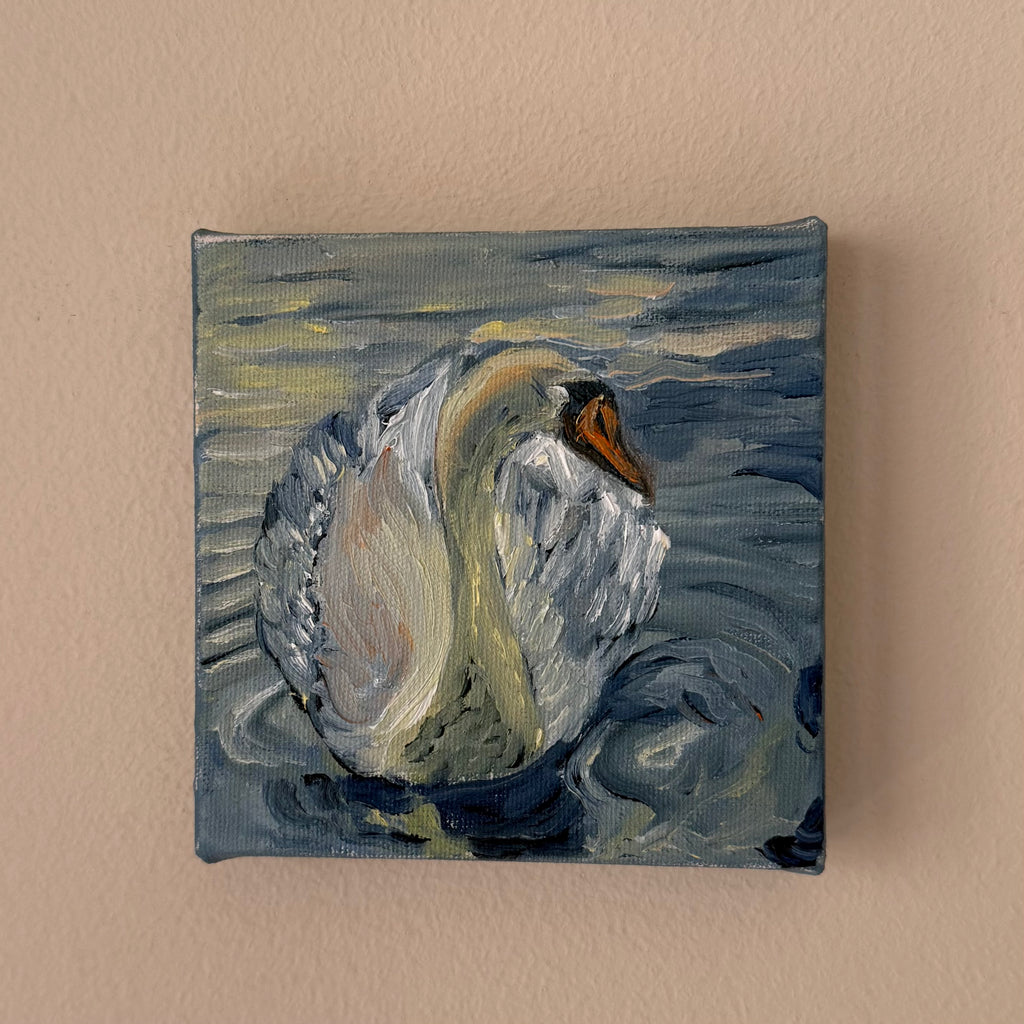 "Cisne III", 10x10 cm Original