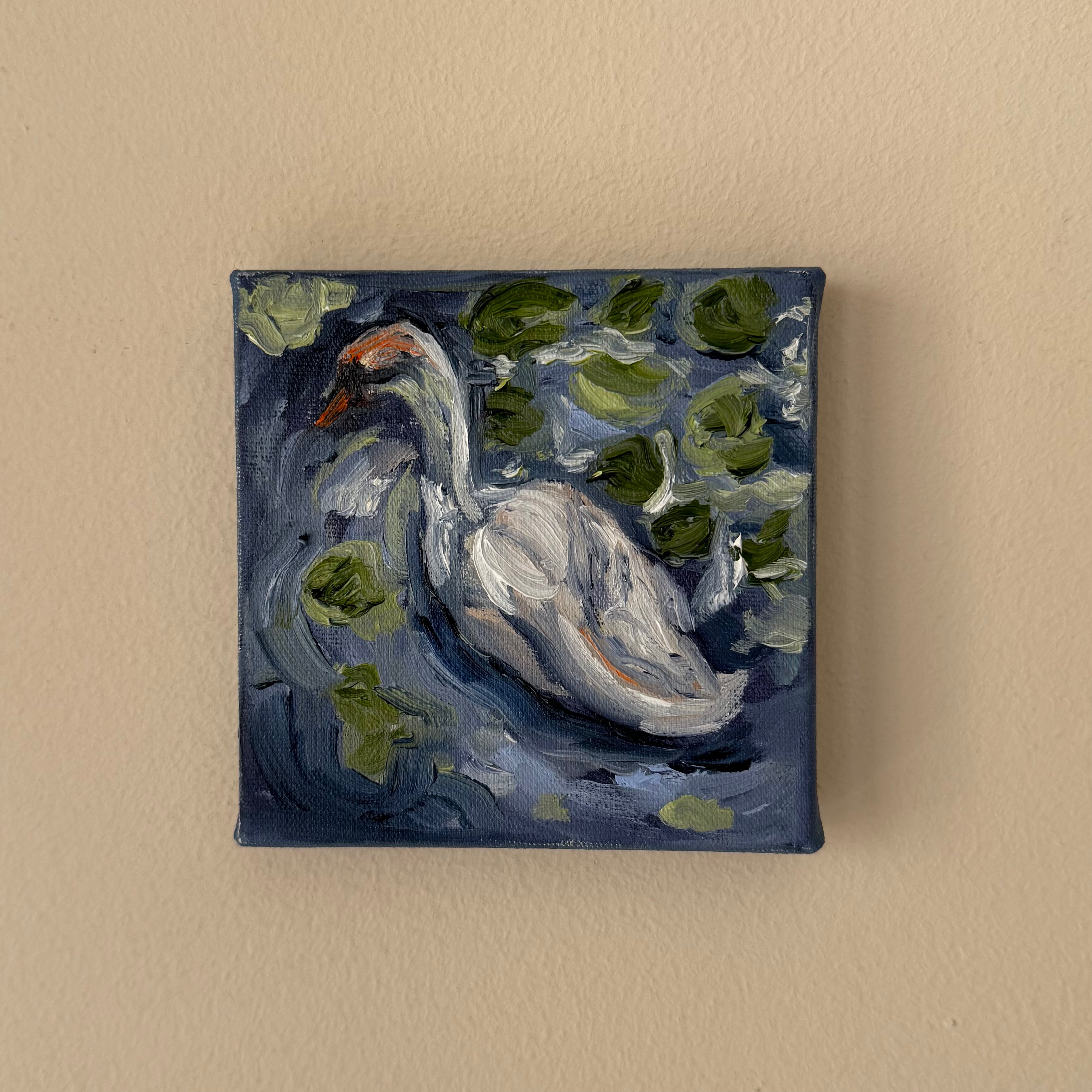 "Cisne IV", 10x10 cm Original