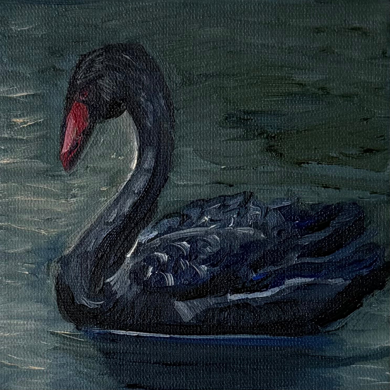 "Cisne V", 10x10 cm Original