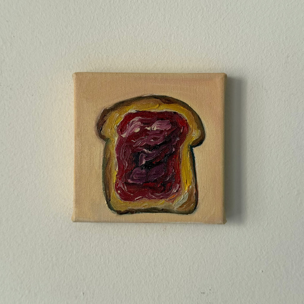 "Pão com geleia", 10x10 cm Original