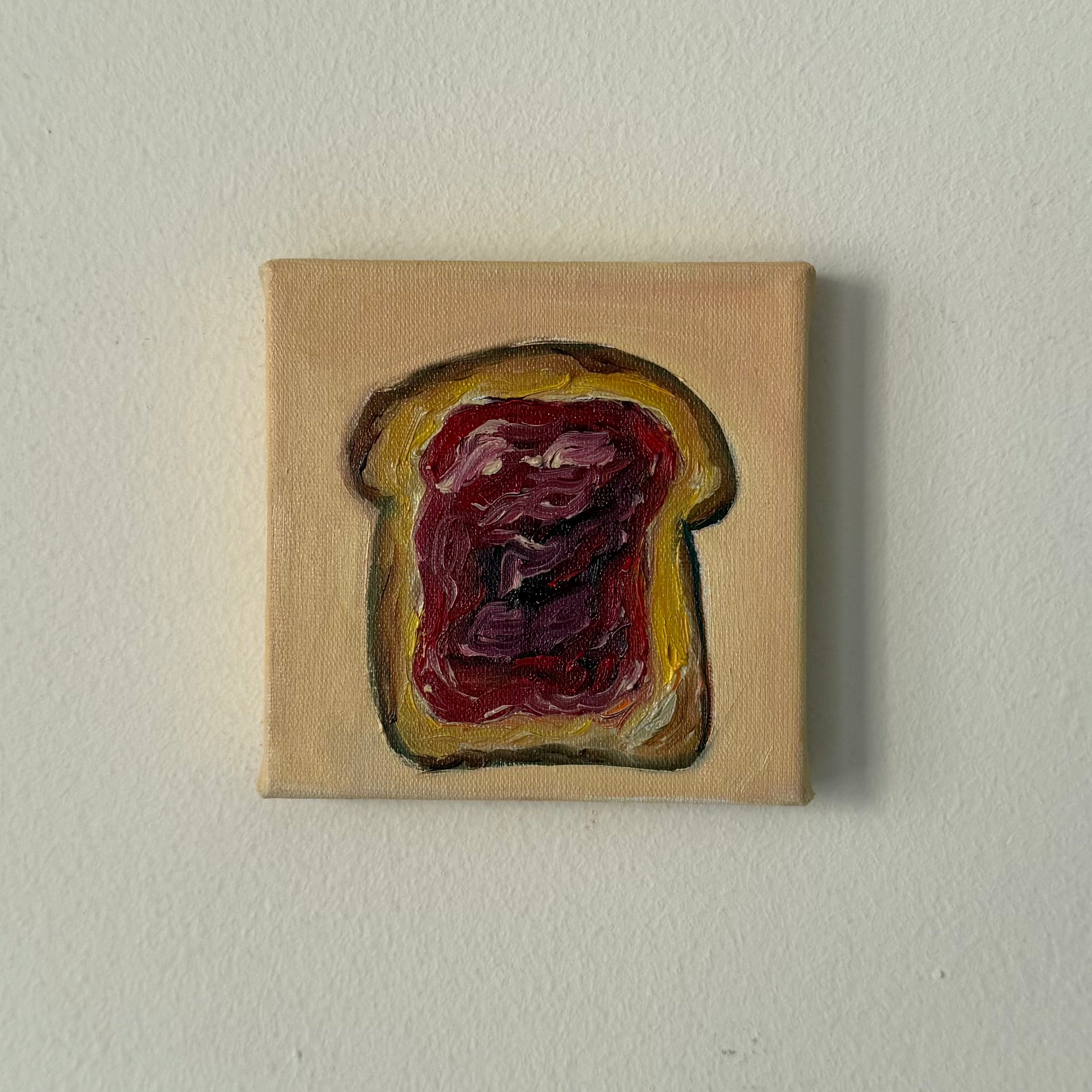 "Pão com geleia", 10x10 cm Original