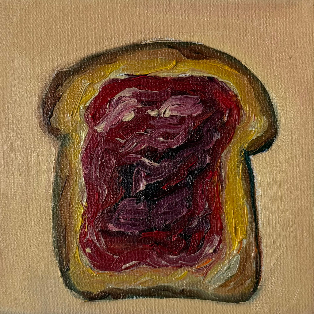 "Pão com geleia", 10x10 cm Original