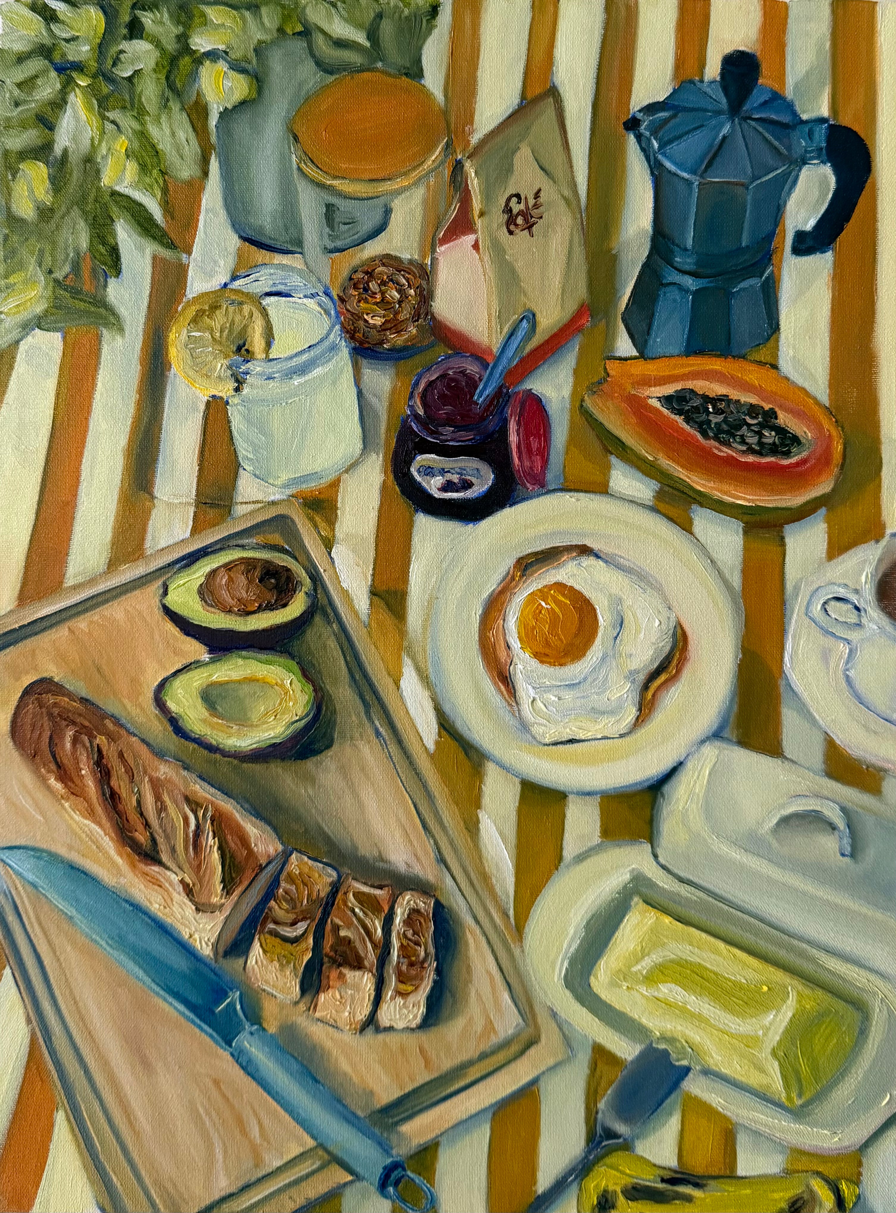 "Café da Manhã", 30x40 cm Original