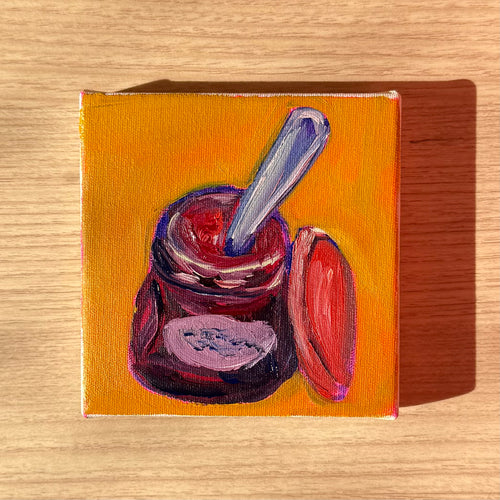 "Café da Manhã IV", 10x10 cm Original