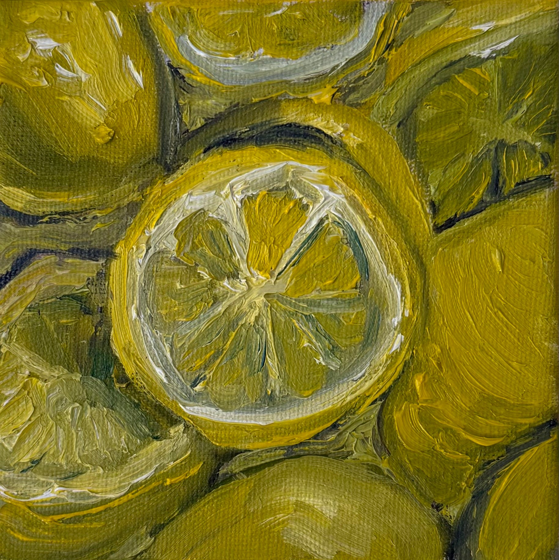 "Limões", 10x10 cm Original