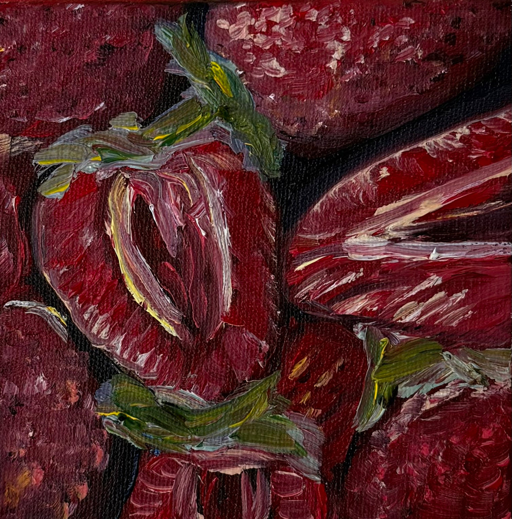 "Morangos", 10x10 cm Original