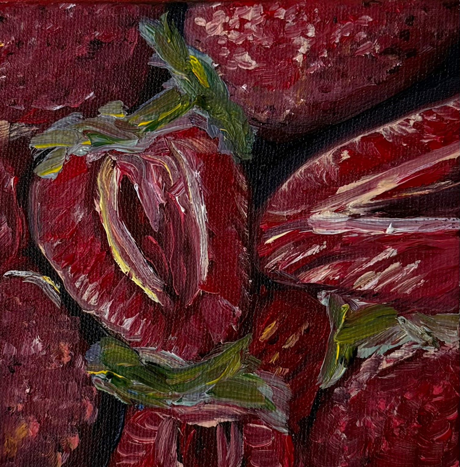 "Morangos", 10x10 cm Original