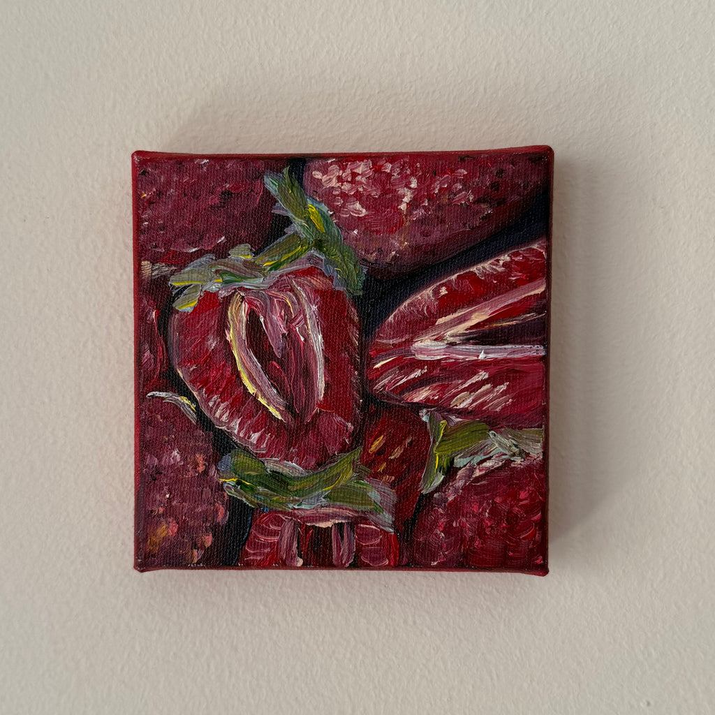 "Morangos", 10x10 cm Original