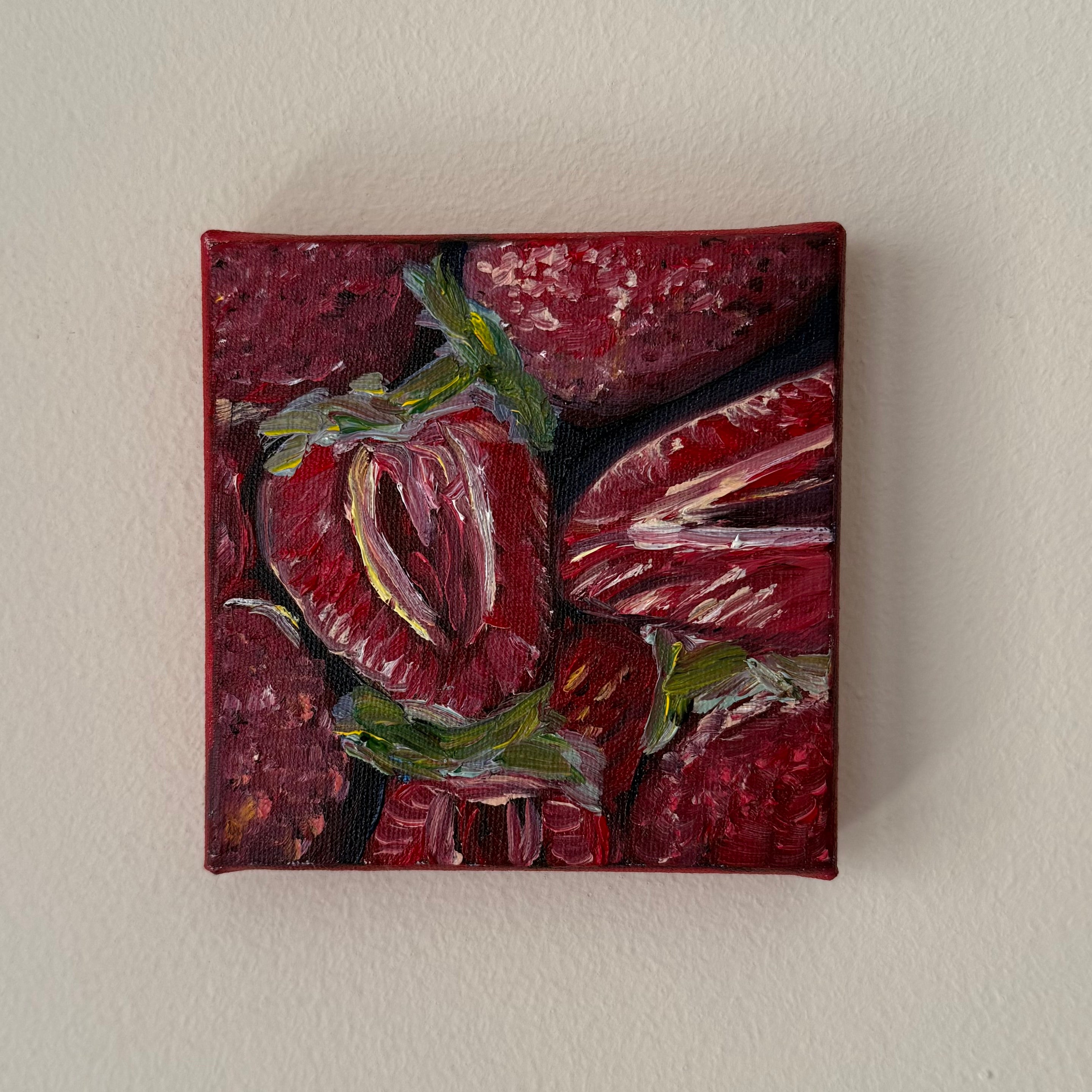 "Morangos", 10x10 cm Original