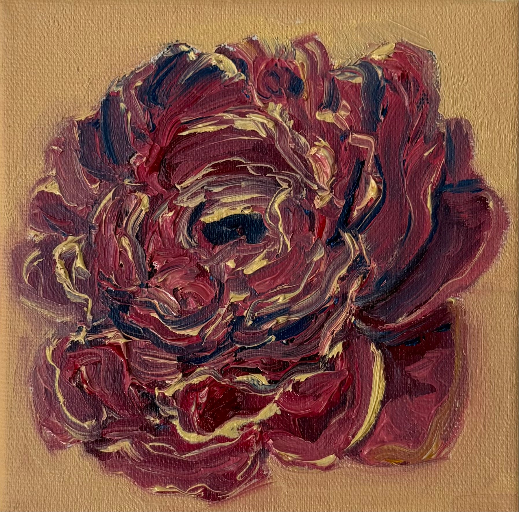 "Peônia", 10x10 cm Original