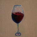 "Vinho tinto", 10x10 cm Original