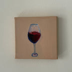 "Vinho tinto", 10x10 cm Original