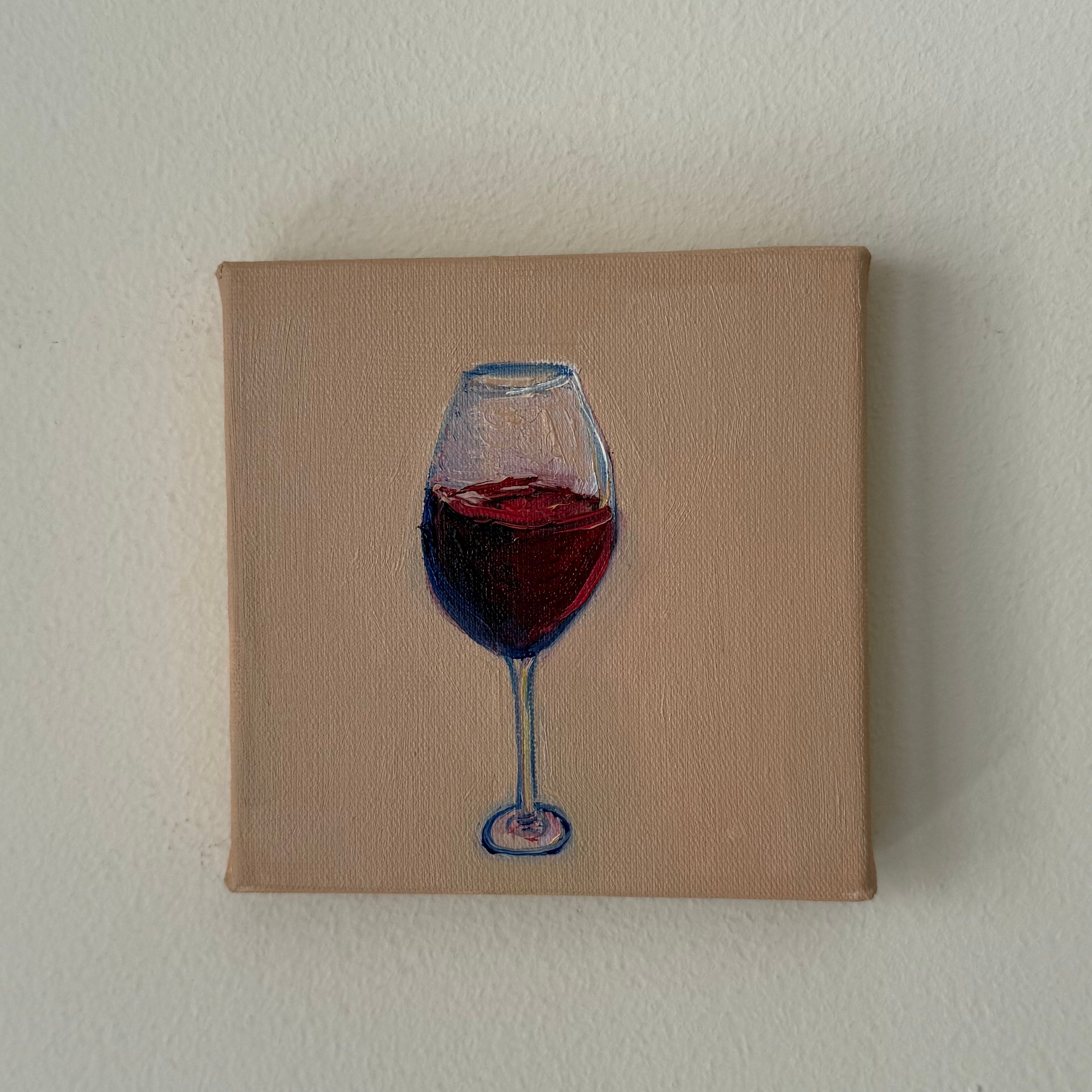 "Vinho tinto", 10x10 cm Original